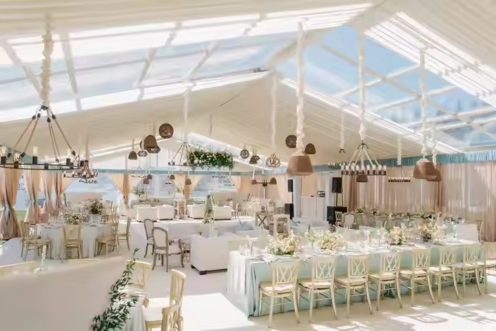 Tenda para festas de casamento transparente e transparente para venda