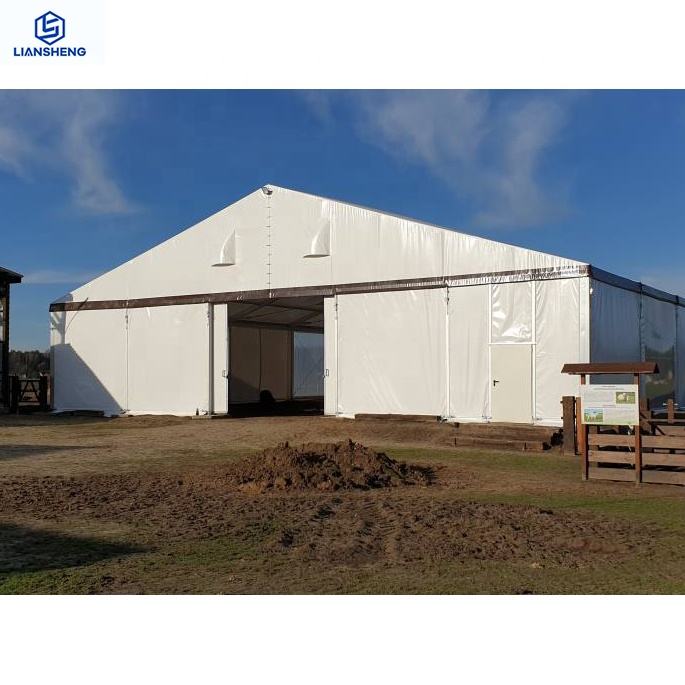 Barracas modulares de alumínio resistentes impermeáveis ​​duráveis ​​de 20x50m para a estrutura do armazém