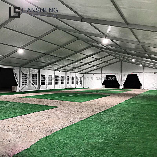  Fabricante de barraca de armazém com estrutura de alumínio para exterior grande barraca de armazenamento industrial à prova d'água para venda