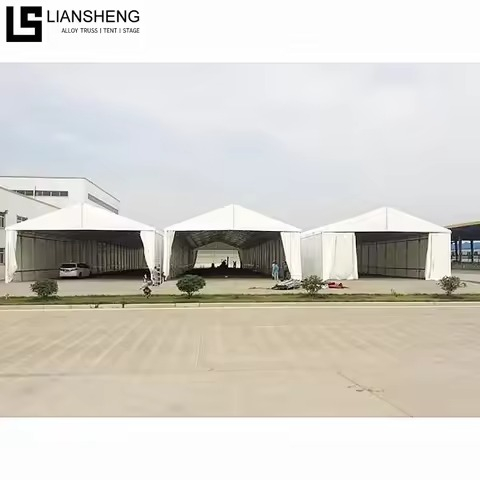 [Série Qingtian] Grande tenda de armazenamento comercial de 50 × 100 m - 5.000㎡ Espaço livre de colunas · Construção rápida · Solução revolucionária para armazenamento empresarial