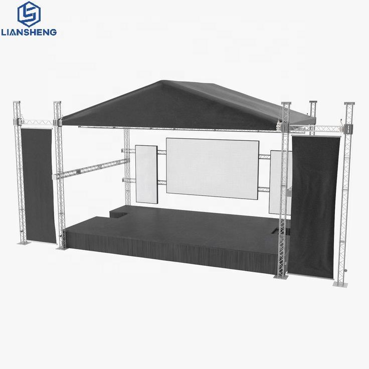 Treliça de palco de liga de alumínio mais vendida, iluminação Spiot Truss 400x400m com braçadeira de treliça