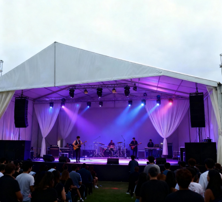 [Série Cloud Hall] Tenda de casamento exclusiva de 20 × 50 m - usando luz suave como pincel para tecer um romance imperturbável