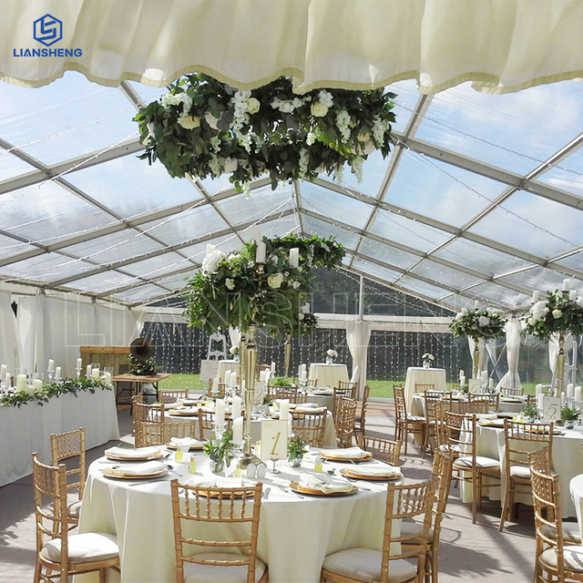 barraca transparente do casamento do PVC de 20m × 50m