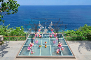 Palco de casamento de alumínio de vidro portátil dobrável