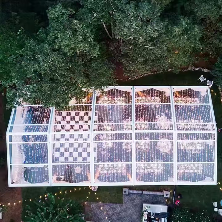 Barraca para festa de casamento ao ar livre para venda Fabricante de barracas para eventos em liga de alumínio transparente 