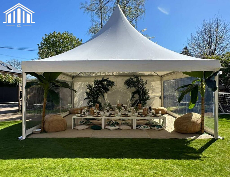 Tenda personalizável em liga de alumínio de alta resistência. Fácil de configurar, conveniente para mover. Adequado para reuniões e piqueniques ao ar livre.