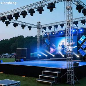 Spigot Truss, palco e show de luzes para evento de performance de concerto ao ar livre 