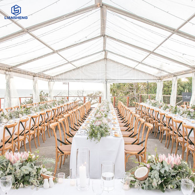 Fabricante de tenda de casamento de luxo em liga de alumínio para venda fornecedor de tenda para festas de eventos