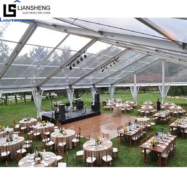 Tenda de casamento de alumínio de luxo, fornecedor de barraca para festas ao ar livre, barraca para eventos à prova d'água para venda
