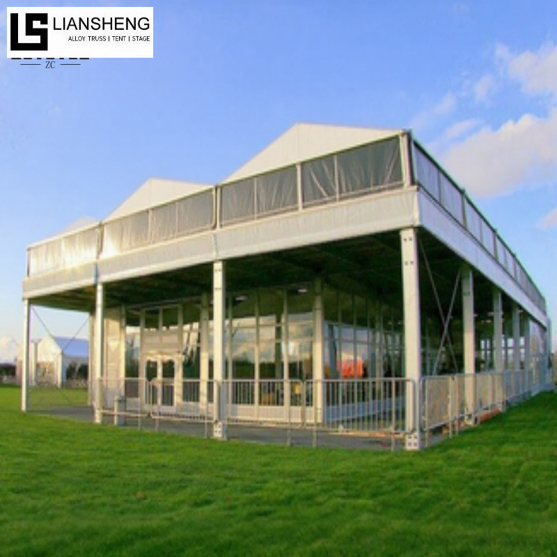Tenda de dois andares – Tenda para eventos de dois andares com estrutura de alumínio