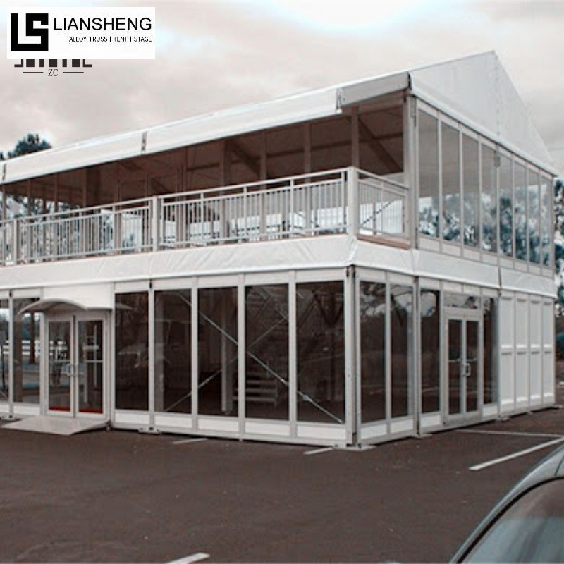 Tenda de dois andares – Tenda para eventos de dois andares com estrutura de alumínio